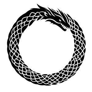 Simple Ouroboros Icon Silhouette Vinyl Car Decal Sticker – Waterproof & UV-Resistant 4.0" Simple Ouroboros Icon Silhouette Vinyl Car Decal Sticker – Waterproof & UV-Resistant 4.0"