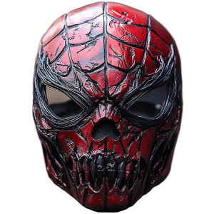 Skull Spiderman Mask Vinyl Car Decal Sticker – Waterproof & UV-Resistant 4.0"
