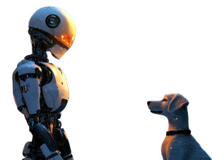 Snow Robots Night Vinyl Car Decal Sticker – Waterproof & UV-Resistant 5.31"