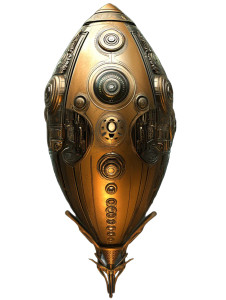 Spaceship Santa Davinci Vinyl Car Decal Sticker – Waterproof & UV-Resistant 4.11"