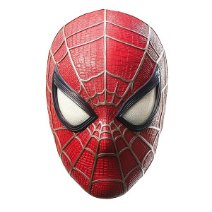 Spiderman Face White Background Vinyl Car Decal Sticker – Waterproof & UV-Resistant 4.0"