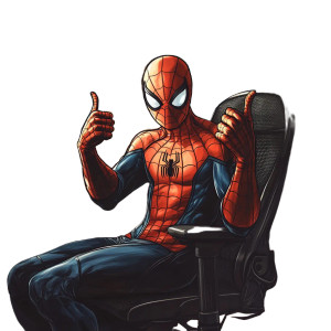 Spiderman Office Garage Thumbsup Vinyl Car Decal Sticker – Waterproof & UV-Resistant 4.0"