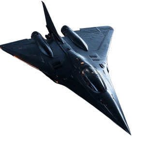 Stealth Space Fighter Vinyl Car Decal Sticker – Waterproof & UV-Resistant 4.0"