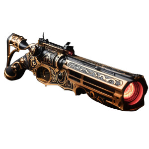 Steampunk Laser Rifle Vinyl Car Decal Sticker – Waterproof & UV-Resistant 4.0"