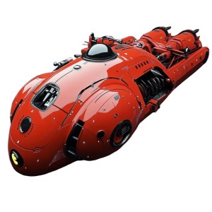 Submarine Akira Bike Vinyl Car Decal Sticker – Waterproof & UV-Resistant 4.0"