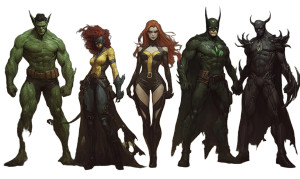 Supervillains Mutants Blend Vinyl Car Decal Sticker – Waterproof & UV-Resistant 6.72"