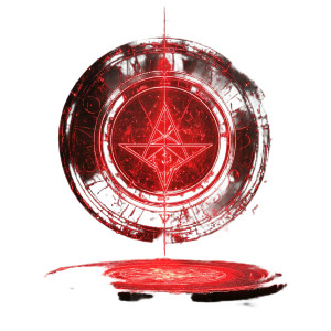Teleportation Sigil Glowing Red Vinyl Car Decal Sticker – Waterproof & UV-Resistant 4.0"