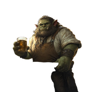 Troll Barkeep Tavern Vinyl Car Decal Sticker – Waterproof & UV-Resistant 4.0"