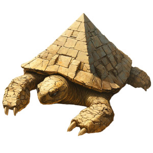 Turtle Golem Desert Vinyl Car Decal Sticker – Waterproof & UV-Resistant 4.0"