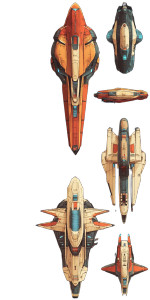 Ultrastylish Spaceships Spritesheet Vinyl Car Decal Sticker – Waterproof & UV-Resistant 4.0"