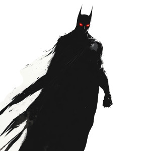 Vampire Batman Silhouette Anime Vinyl Car Decal Sticker – Waterproof & UV-Resistant 4.0"