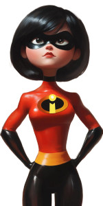 Violet Parr Athletic Vinyl Car Decal Sticker – Waterproof & UV-Resistant 5.12"