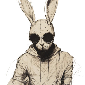 White Rabbit Mask Sketch Vinyl Car Decal Sticker – Waterproof & UV-Resistant 4.0" White Rabbit Mask Sketch Vinyl Car Decal Sticker – Waterproof & UV-Resistant 4.0"