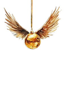 Wizard Golden Snitch Christmas Vinyl Car Decal Sticker – Waterproof & UV-Resistant 4.0"