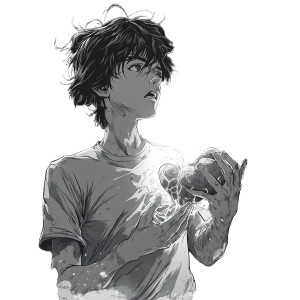 Young Man Heart Action Vinyl Car Decal Sticker – Waterproof & UV-Resistant 4.0"