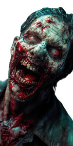 Zombie Butcher Laughing Vinyl Car Decal Sticker – Waterproof & UV-Resistant 4.0" Zombie Butcher Laughing Vinyl Car Decal Sticker – Waterproof & UV-Resistant 4.0"