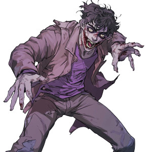 Zombie Man Jojo Pose Vinyl Car Decal Sticker – Waterproof & UV-Resistant 4.0"