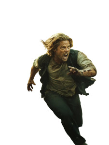 Zombies Brad Pitt Wwz Vinyl Car Decal Sticker – Waterproof & UV-Resistant 4.11"