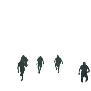 Zombies Running City Vinyl Car Decal Sticker – Waterproof & UV-Resistant 4.0"