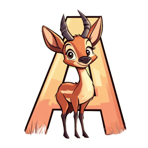 A Antelope Cartoon Vinyl Car Decal Sticker – Waterproof & UV-Resistant 4.0" A Antelope Cartoon Vinyl Car Decal Sticker – Waterproof & UV-Resistant 4.0"