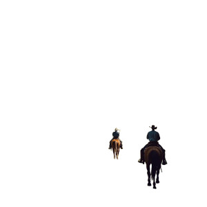 American Ranch Horseback Riding Vinyl Car Decal Sticker – Waterproof & UV-Resistant 4.0"