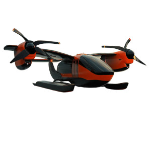 Amphibious Aircraft Fire Rescue Vinyl Car Decal Sticker – Waterproof & UV-Resistant 4.0"