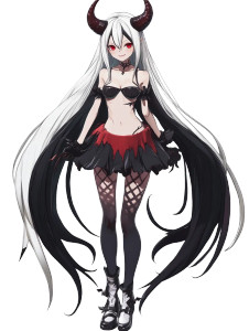 Anime Gothic Character Vinyl Car Decal Sticker – Waterproof & UV-Resistant 4.0"