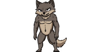 Anthropomorphic Wolf Front View Vinyl Car Decal Sticker – Waterproof & UV-Resistant 7.14"