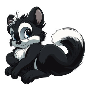 Aristocats Skunk Side Vinyl Car Decal Sticker – Waterproof & UV-Resistant 4.0"