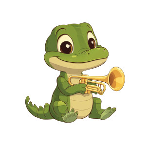 Baby Louie Trumpet Vinyl Car Decal Sticker – Waterproof & UV-Resistant 4.0" Baby Louie Trumpet Vinyl Car Decal Sticker – Waterproof & UV-Resistant 4.0"