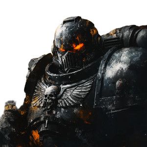 Black Legion Chaos Marine Vinyl Car Decal Sticker – Waterproof & UV-Resistant 4.0"