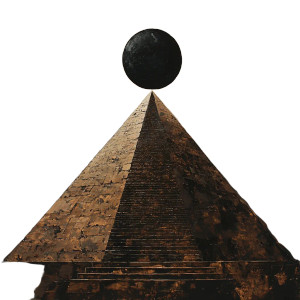 Black Sun Pyramid Motte Vinyl Car Decal Sticker – Waterproof & UV-Resistant 4.0"