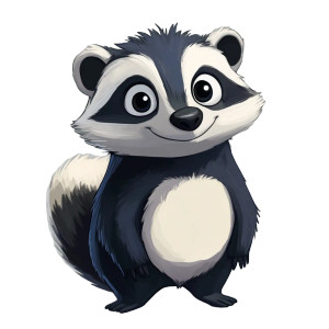 Cartoon Badger Vinyl Car Decal Sticker – Waterproof & UV-Resistant 4.0" Cartoon Badger Vinyl Car Decal Sticker – Waterproof & UV-Resistant 4.0"
