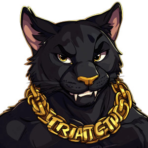 Cartoon Black Panther Rich Necklace Vinyl Car Decal Sticker – Waterproof & UV-Resistant 4.0"