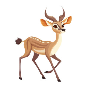 Cartoon Kudu Jogging Vinyl Car Decal Sticker – Waterproof & UV-Resistant 4.0" Cartoon Kudu Jogging Vinyl Car Decal Sticker – Waterproof & UV-Resistant 4.0"