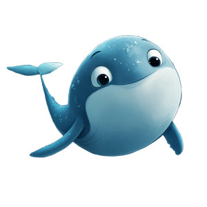 Cartoon Whale Vinyl Car Decal Sticker – Waterproof & UV-Resistant 4.0" Cartoon Whale Vinyl Car Decal Sticker – Waterproof & UV-Resistant 4.0"