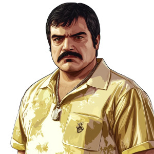 Chapo Guzman Gta Style Vinyl Car Decal Sticker – Waterproof & UV-Resistant 4.0"