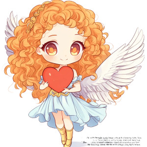 Chibi Cupid Golden Hair Vinyl Car Decal Sticker – Waterproof & UV-Resistant 4.0" Chibi Cupid Golden Hair Vinyl Car Decal Sticker – Waterproof & UV-Resistant 4.0"