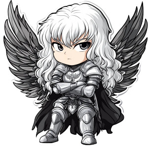 Chibi Griffith Sticker Vinyl Car Decal Sticker – Waterproof & UV-Resistant 4.0" Chibi Griffith Sticker Vinyl Car Decal Sticker – Waterproof & UV-Resistant 4.0"