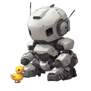 Chibi Mecha Robot Duck Vinyl Car Decal Sticker – Waterproof & UV-Resistant 4.0" Chibi Mecha Robot Duck Vinyl Car Decal Sticker – Waterproof & UV-Resistant 4.0"