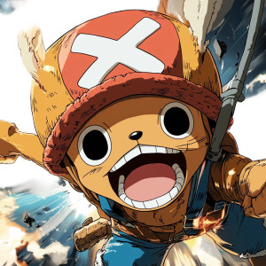 Chopper Ghibli Aura Vinyl Car Decal Sticker – Waterproof & UV-Resistant 4.0"