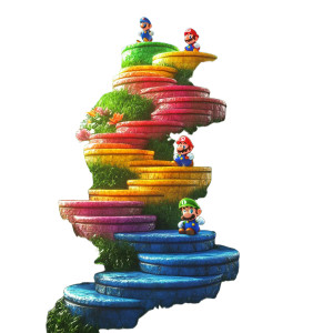 Colorful Tiered Podium Mariokart Vinyl Car Decal Sticker – Waterproof & UV-Resistant 4.0"