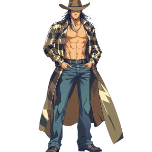 Cowboy Hat Lean Man Vinyl Car Decal Sticker – Waterproof & UV-Resistant 4.0"