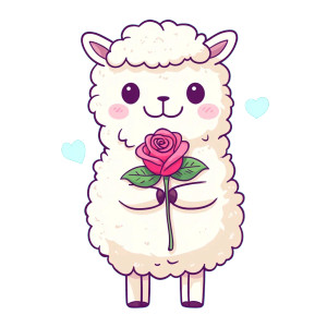 Cute Alpaca Rose Vinyl Car Decal Sticker – Waterproof & UV-Resistant 4.0" Cute Alpaca Rose Vinyl Car Decal Sticker – Waterproof & UV-Resistant 4.0"