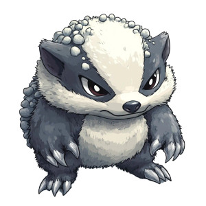 Cute Baby Badger Pokemon Vinyl Car Decal Sticker – Waterproof & UV-Resistant 4.0"