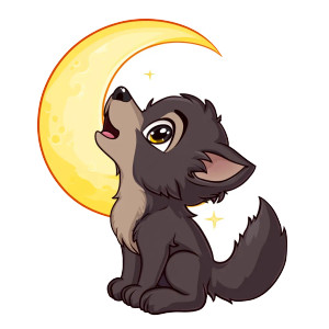 Cute Baby Werewolf Howling Vinyl Car Decal Sticker – Waterproof & UV-Resistant 4.0" Cute Baby Werewolf Howling Vinyl Car Decal Sticker – Waterproof & UV-Resistant 4.0"