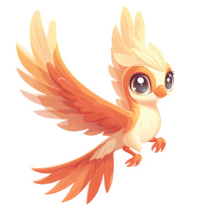 Cute Cartoon Flying Phoenix Vinyl Car Decal Sticker – Waterproof & UV-Resistant 4.0" Cute Cartoon Flying Phoenix Vinyl Car Decal Sticker – Waterproof & UV-Resistant 4.0"
