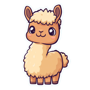 Cute Cartoon Lama Sticker Vinyl Car Decal Sticker – Waterproof & UV-Resistant 4.0" Cute Cartoon Lama Sticker Vinyl Car Decal Sticker – Waterproof & UV-Resistant 4.0"