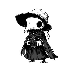 Cute Cartoon Plague Doctor Vinyl Car Decal Sticker – Waterproof & UV-Resistant 4.0" Cute Cartoon Plague Doctor Vinyl Car Decal Sticker – Waterproof & UV-Resistant 4.0"