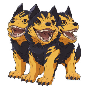 Cute Cerberus Ghibli Style Vinyl Car Decal Sticker – Waterproof & UV-Resistant 4.0" Cute Cerberus Ghibli Style Vinyl Car Decal Sticker – Waterproof & UV-Resistant 4.0"